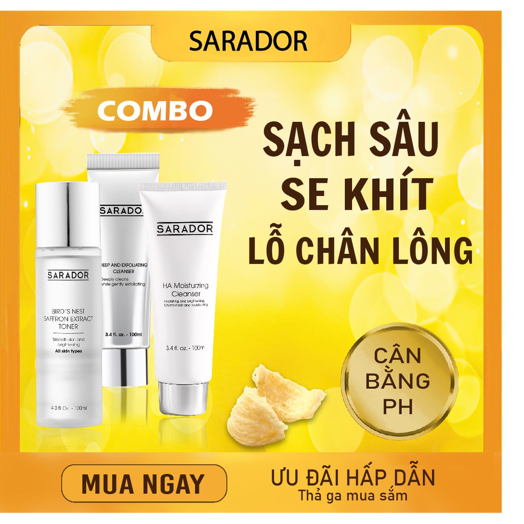 Combo Làm Sach Sâu Và Se Khít Lỗ Chân Lông Sarador