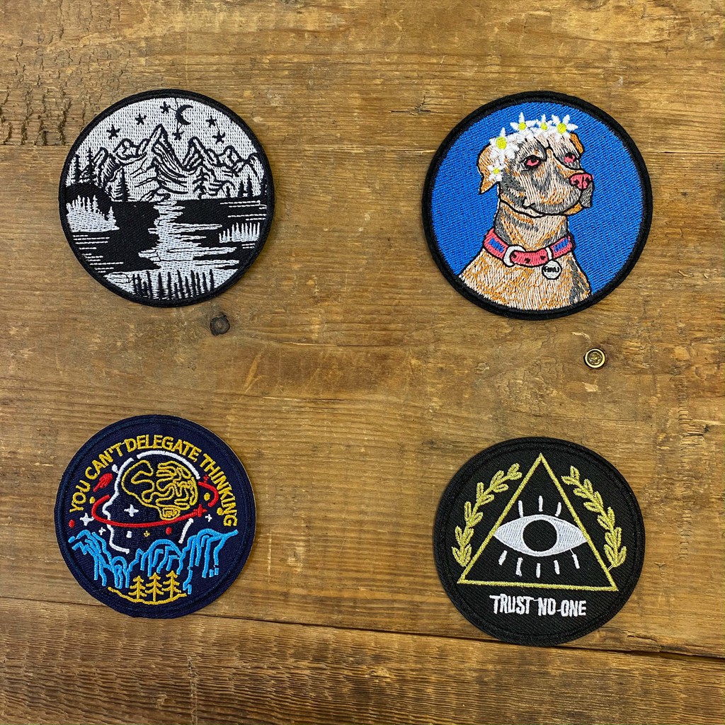 Sticker/Patch vải dùng ủi/là trang trí cho quần áo Jeans, Denim, Jacket, Pilot, mũ nón, phụ kiện, túi xách, balo ...