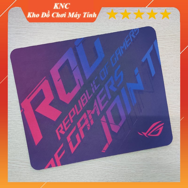 Mouse Pad, Bàn Di Chuột, Lót Di Chuột Họa Tiết ROG, Kích Thước 30cm x 25cm Dày 3mm