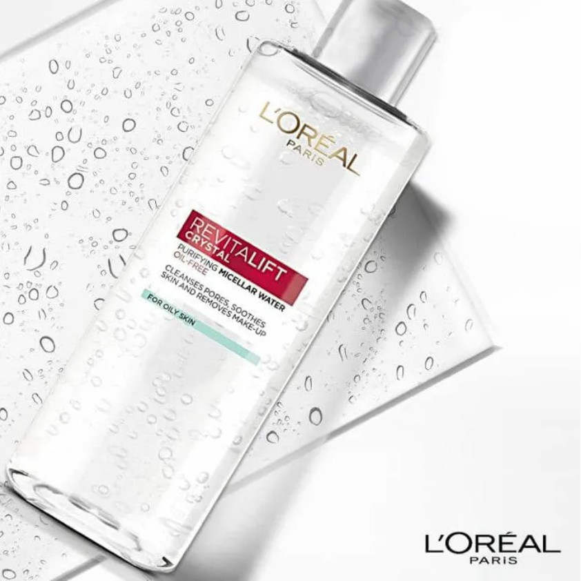 Nước Tẩy Trang Dành Cho Da Dầu Loreal Revitalift Crystal Purifying Micellar Water For Oily Skin