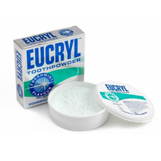 [ Hàng chính hãng] Bột bạc hà giúp sạch miệng trắng răng, hơi thở thơm mát eucryl toothpower 50g Eucryl - Van Maison