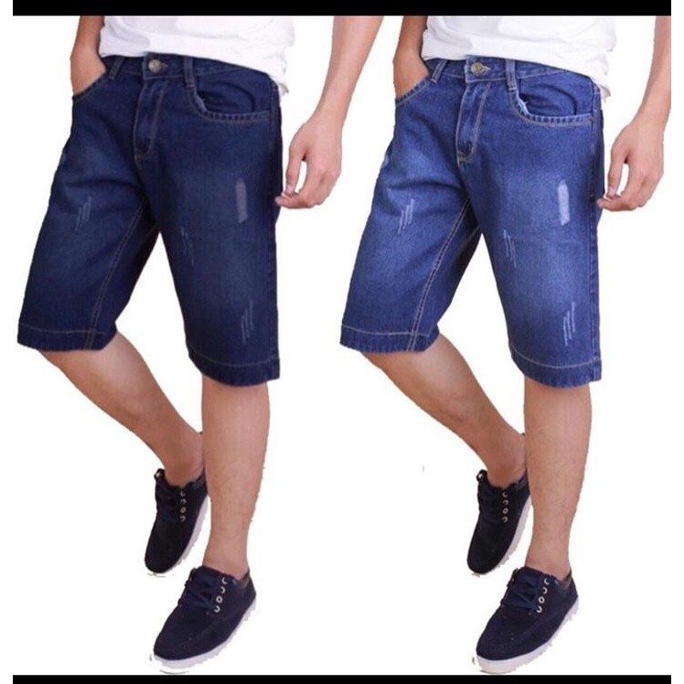 Quần shorts jeans nam thời trang hình thặt size 28 đến 36