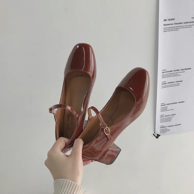 Giày Mary Jane Vintage 5cm” có video”( sẵn hàng)