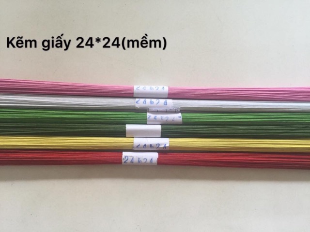 Kẽm giấy Thái mềm size 24 dài 60cm ( 1 bó 100 cộng)