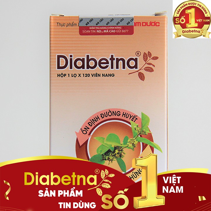 Diabetna chính hãng-Hạ và ổn định đường huyết, ngăn ngừa biến chứng tiểu đường- Chiết xuất từ dây thìa canh chuẩn hóa