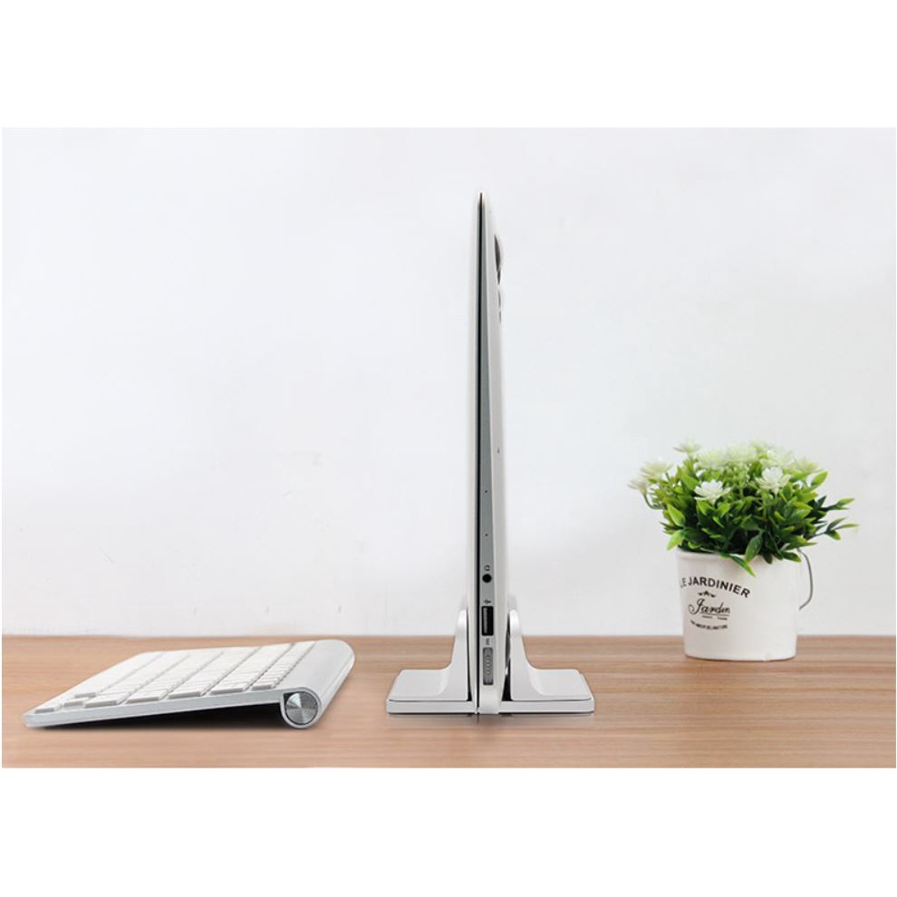 Giá đỡ kiêm đế dựng đứng Laptop Macbook máy tính bảng Ipad kim loại nguyên khối