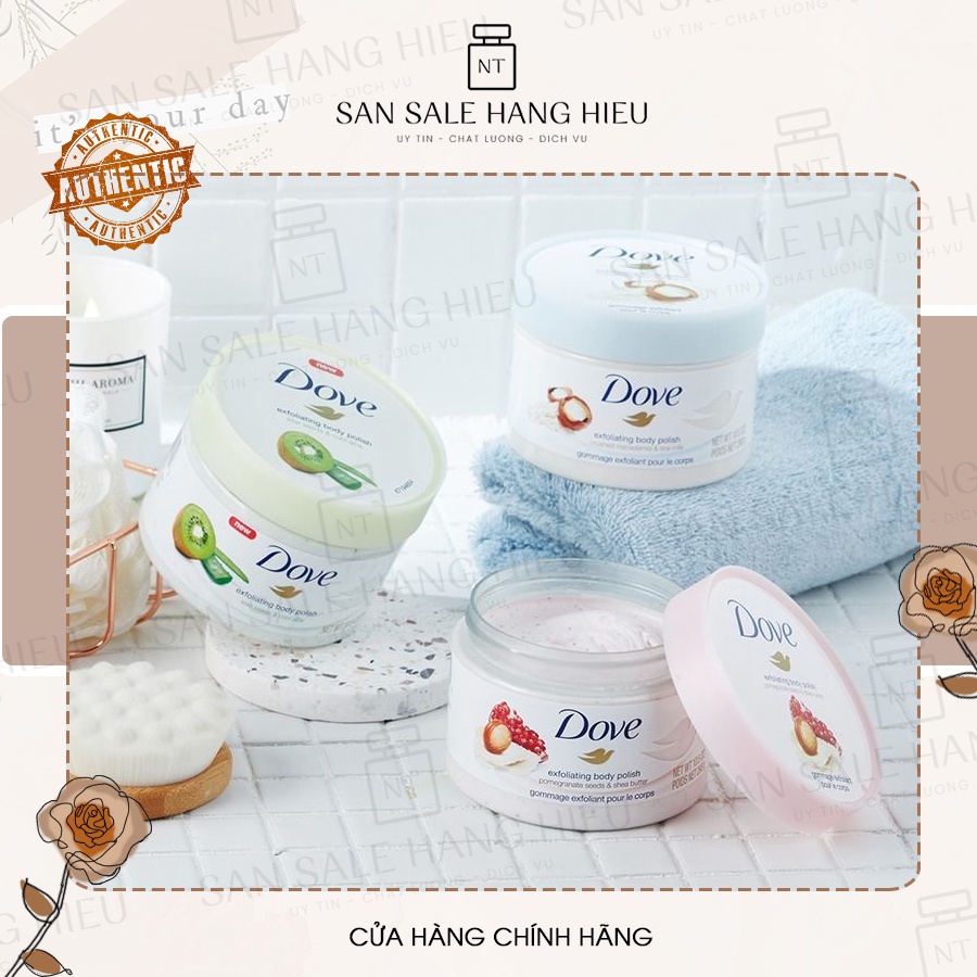 Set tẩy da chết Dove 3 hủ chính hãng - 50gr