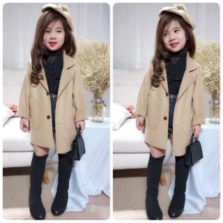 Áo khoát dạ cho bé gái