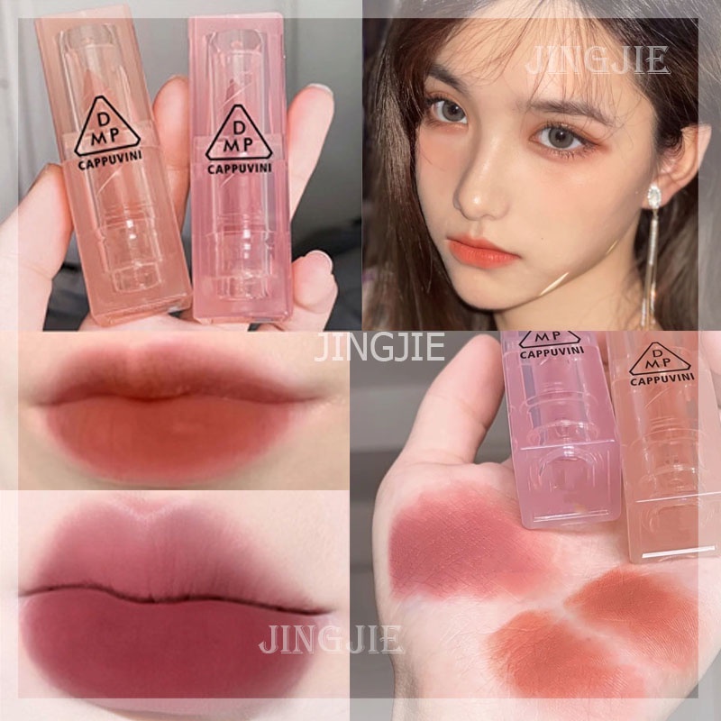 [Hàng mới về] Son kem CAPUVINI màu lì thiết kế vỏ trong suốt thời trang