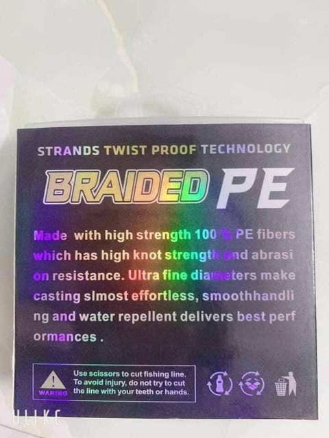 Dây câu bện nước PE X9 BRAIDED 200m cực mịn