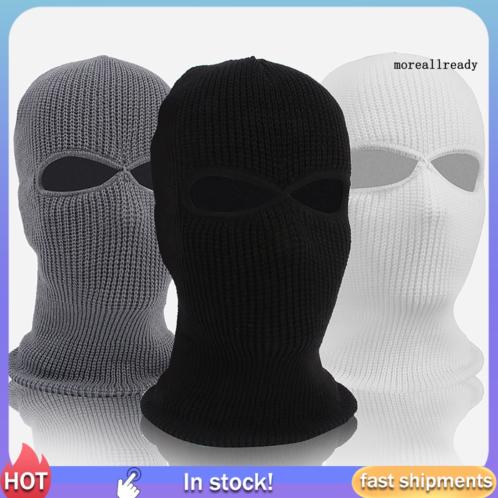 MLY _Khăn trùm mặt nạ trùm đầu 2 lỗ giữ ấm mùa đông phong cách quân đội
