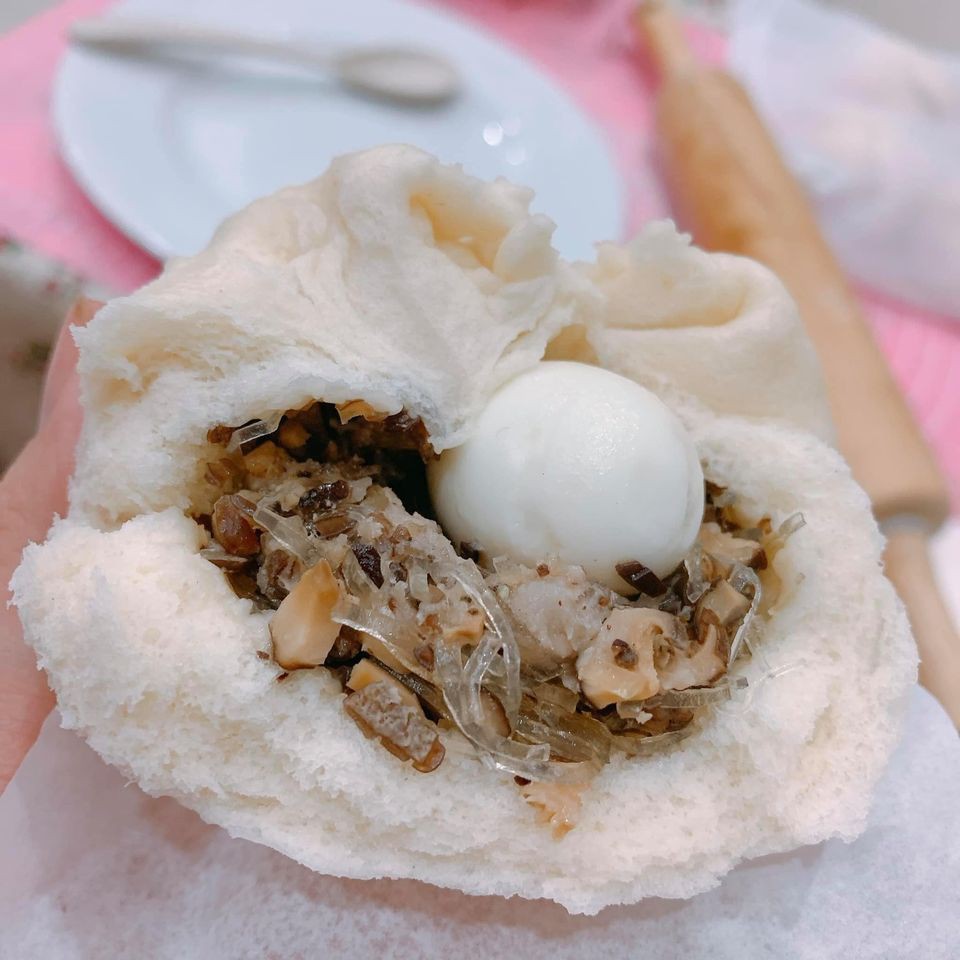 Bánh bao nhân thịt/bánh bao chay túi 40c