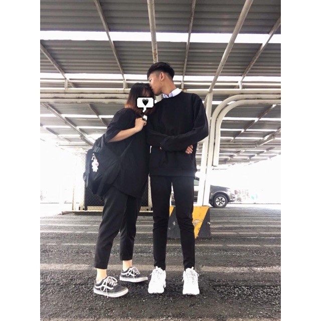 Áo sweater trơn nam basic nhiều màu sắc form dài dáng rộng unisex nam nữ MAYLANSTORE | BigBuy360 - bigbuy360.vn