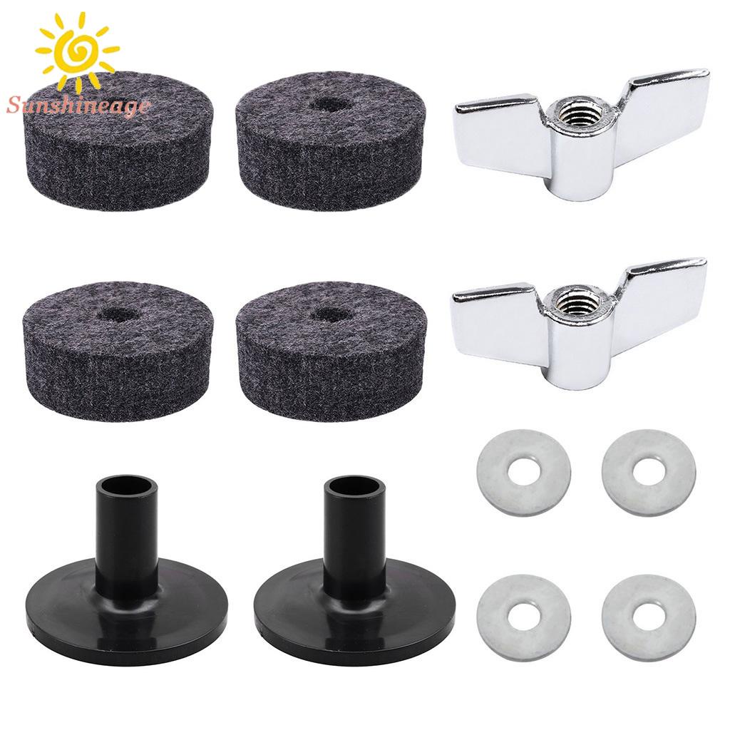SUNAGE- ~Shelf drum kit 4cm Felt Washer Butterfly Nuts Cymbal Sleeves Gray Parts【SUNAGE-HOT Fashion】
