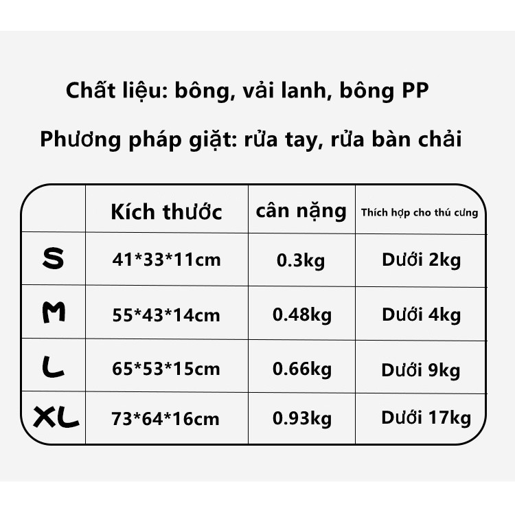 Giường ngủ cỡ lớn ấm áp cho thú cưng với 2 màu bắt mắt chất lượng cao