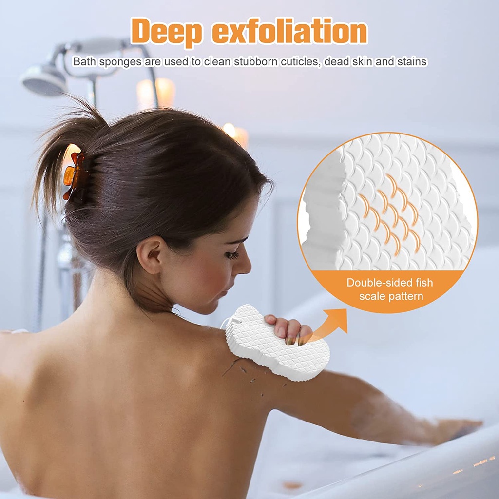 PNL Bông Tắm Siêu Mềm Giúp Tẩy Tế Bào Chết Làm Sạch Sâu 3D