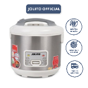 Nồi cơm điện Jolito J3.0BLa dung tích lớn 3.0 lít, màu trắng xám, công nghệ Nhật Bản nấu ăn ngon