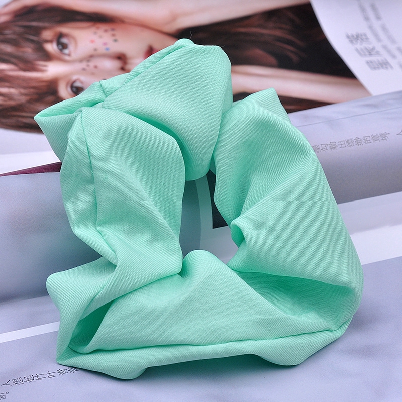 Dây buộc tóc màu trơn xinh xắn thời trang nữ