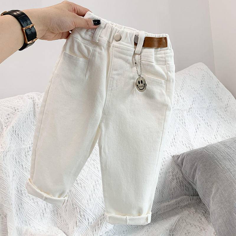 [Hàng Mới Về] Quần Jeans Cotton Dài Dáng Rộng Thoải Mái Dễ Phối Đồ Phong Cách Phương Tây Hàn Quốc Cho Bé Trai