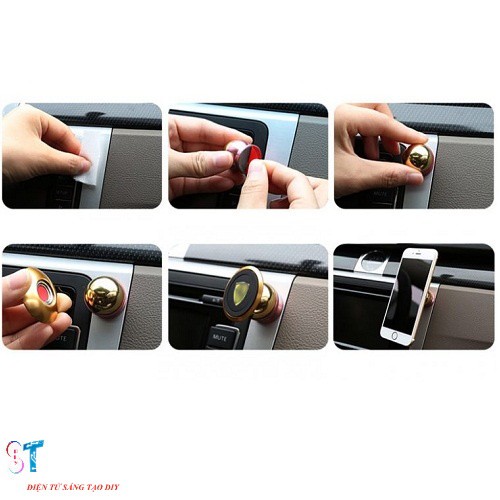Đế Nam Châm Hút Giữ Điện Thoại Trên Ô Tô 360° | BigBuy360 - bigbuy360.vn