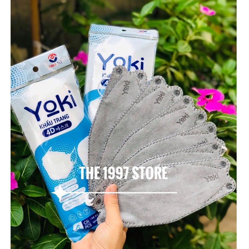 Khẩu trang 4D Yuki / Yoki 1 Bịch 10 Chiếc 4 Lớp Hàng Công Ty