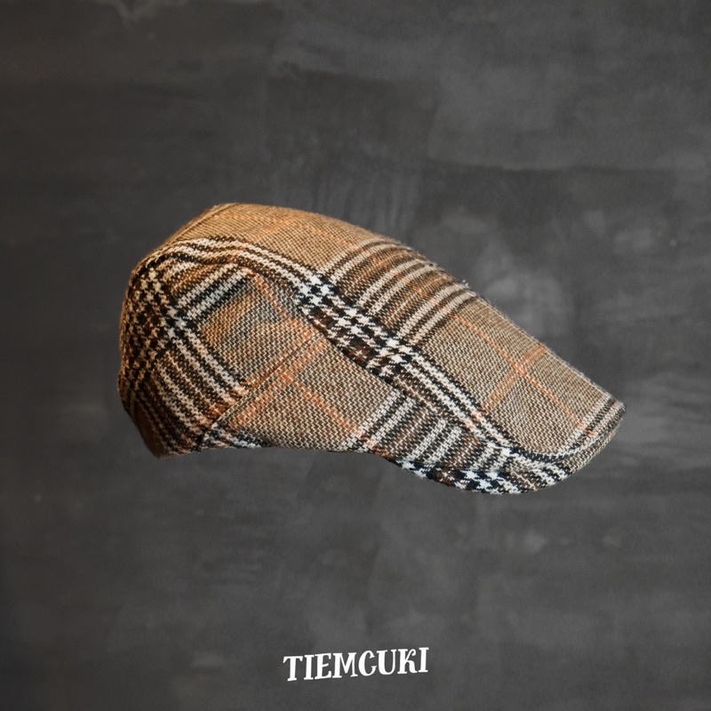Nón beret cargo phong cách vintage, satorial