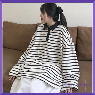 Áo phông polo Unisex kẻ sọc Afina-1794 - Elevation.closet