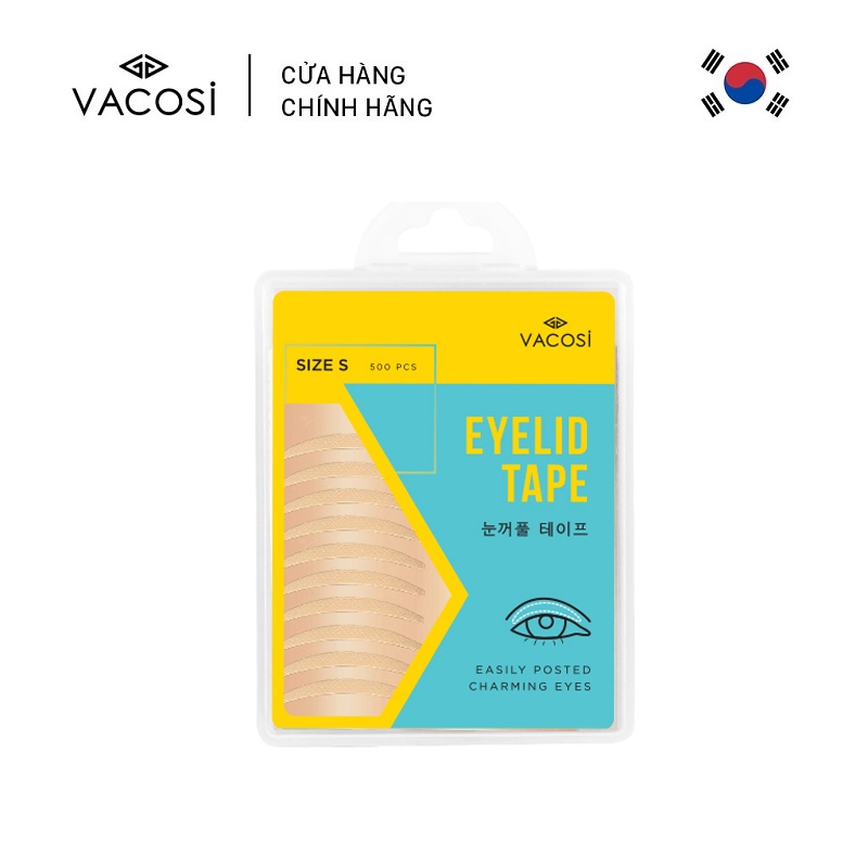 Hộp 500 Miếng Dán Kích Mí Vacosi Eyelid Tape VM11 [250 CẶP/HỘP]