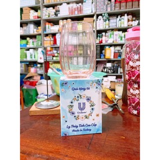 Set 6 ly thủy tinh 350ml ánh hồng chịu nhiệt