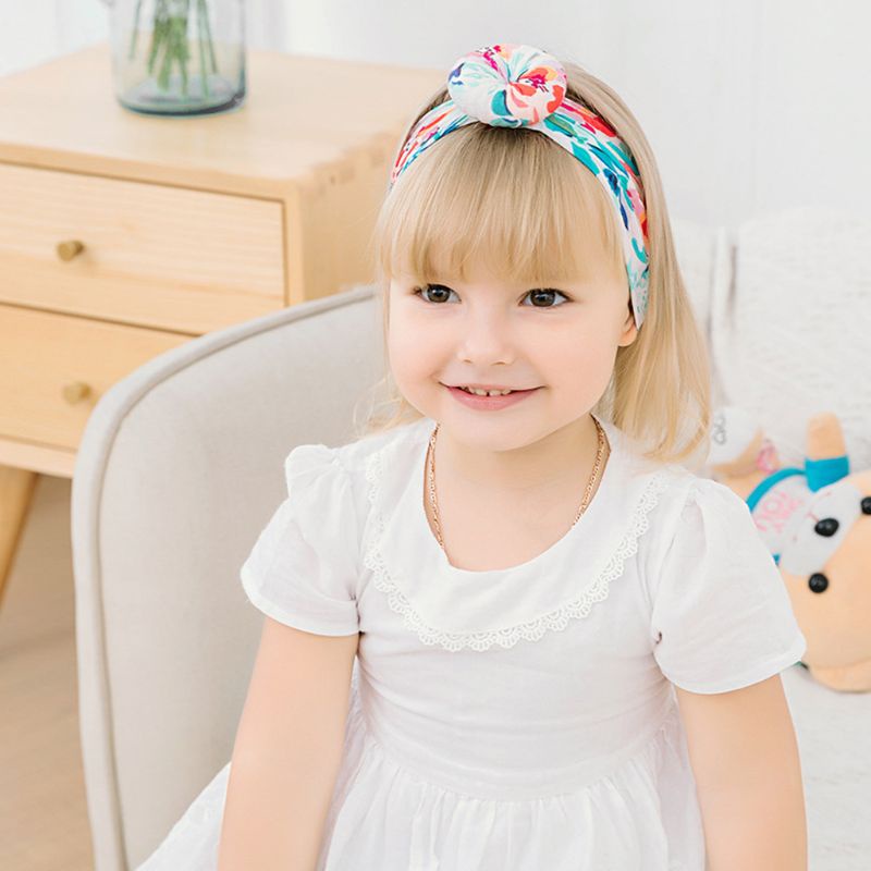 Băng Đô Vải Nylon In Hình Bánh Donut DIY Cho Bé