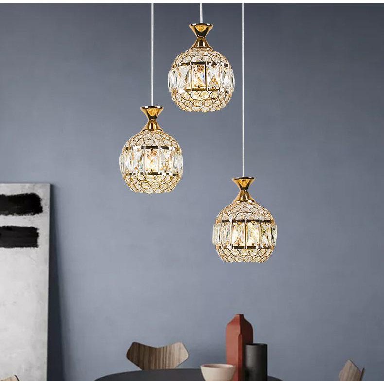 Đèn Thả Pha Lê Sang Trọng Hiện Đại Trang Trí Phòng Ngủ, Phòng Bếp, Phòng Khách SHOWROOM Cực chất