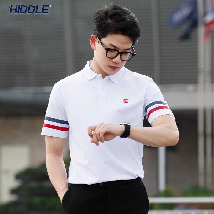 Áo thun POLO nam cổ bẻ BASIC vải cá sấu Cotton trẻ trung HIDDLE 810203