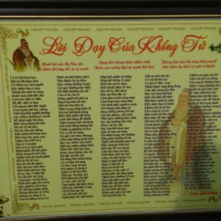 Tranh "LỜI DẠY CỦA KHỔNG TỬ "