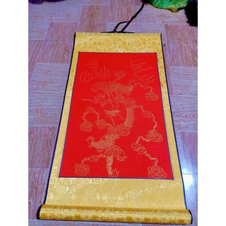 Biểu lụa viết thư pháp kích thước 32*75