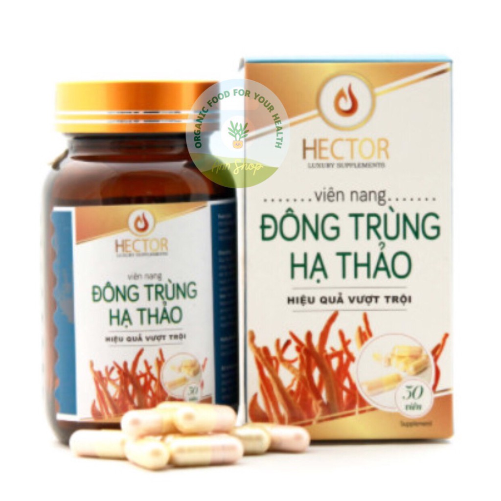 Đông Trùng Hạ Thảo Hector 100% nguyên chất 30Vien