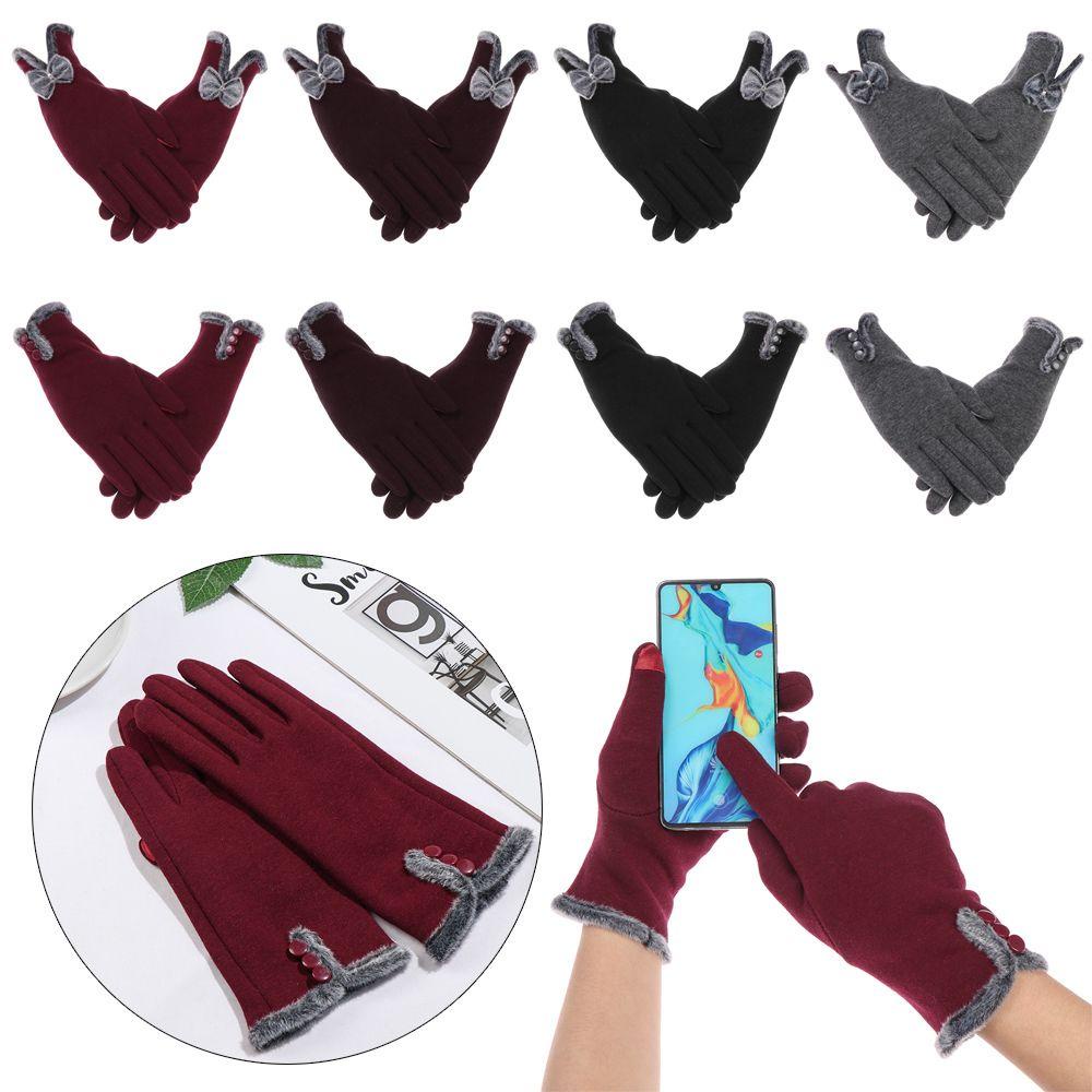 Găng Tay Trượt Tuyết Giữ Nhiệt Cảm Ứng Thời Trang Cho Nữ