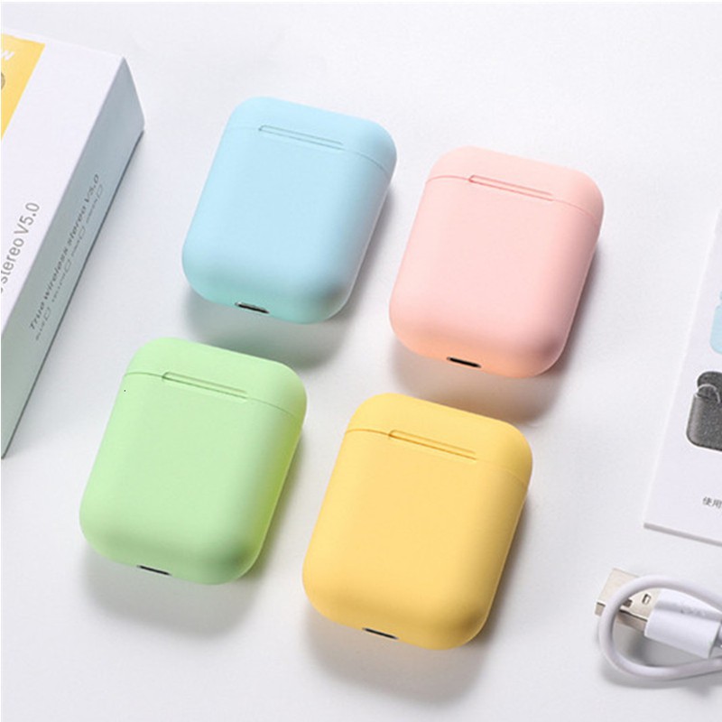 Tai nghe Inpods 12 TWS không dây KEBIDUMEI kết nối Bluetooth 5.0 tích hợp hộp sạc tiện dụng