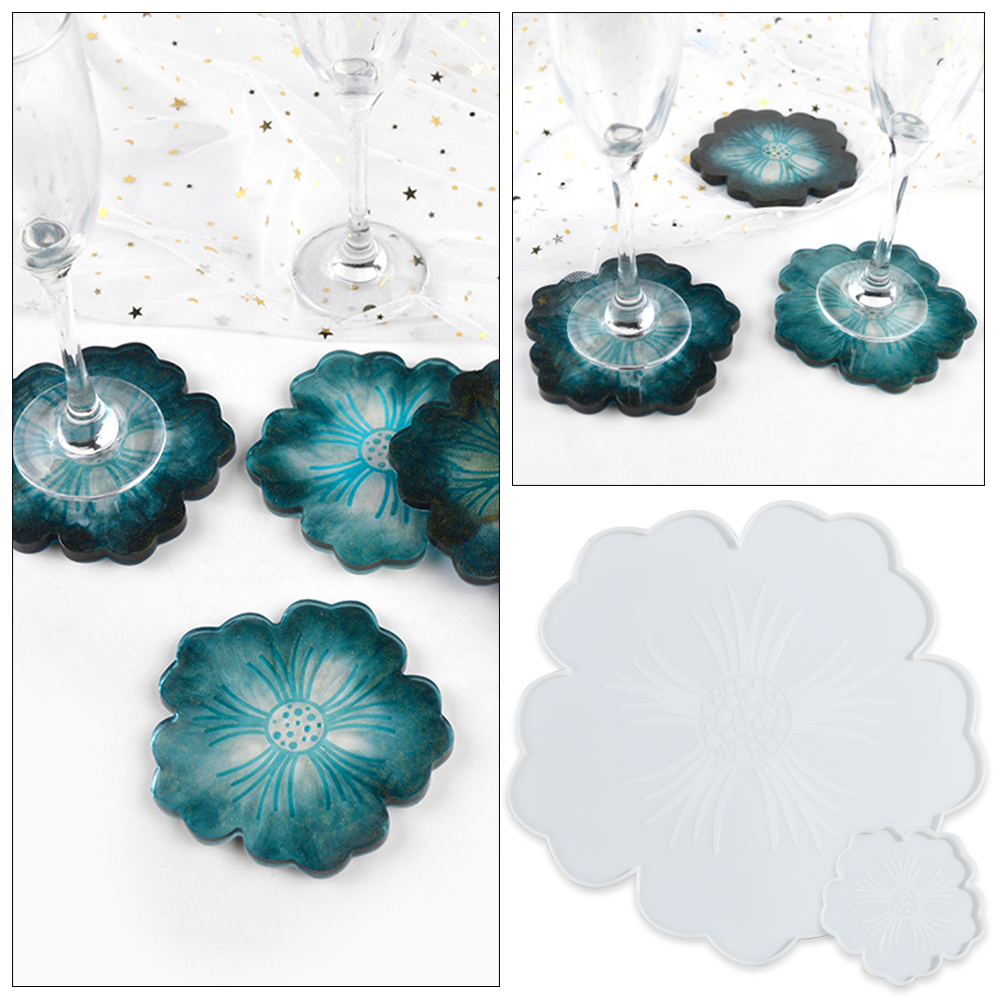 Khuôn Silicone Tạo Hình Làm Đồ Thủ Công Diy Hình Bông Hoa Lớn