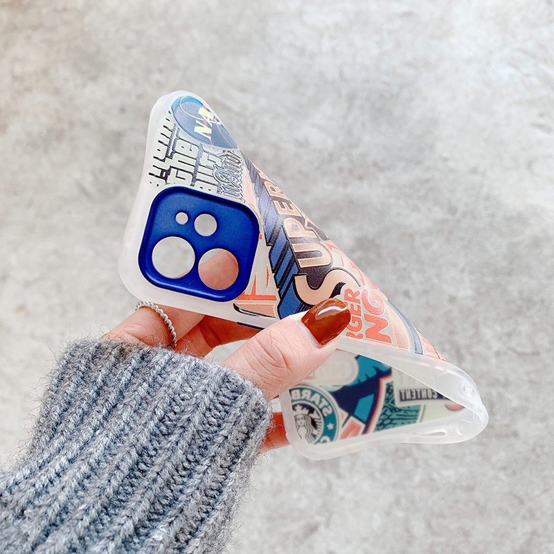 Ốp mario viền vuông có bảo vệ camera