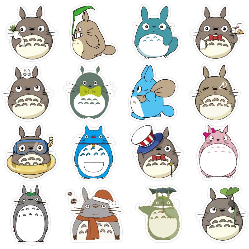 set 50 sticker dán hoạt hình anime pokemon luffy totoro naruto dán máy tính, điện thoại,lap top, sticker dán mũ bảo hiểm