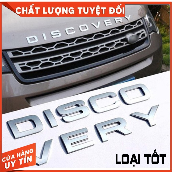 Bộ tem chữ nổi 3D DISCOVERY màu sang trọng trang trí xe hơi ô tô