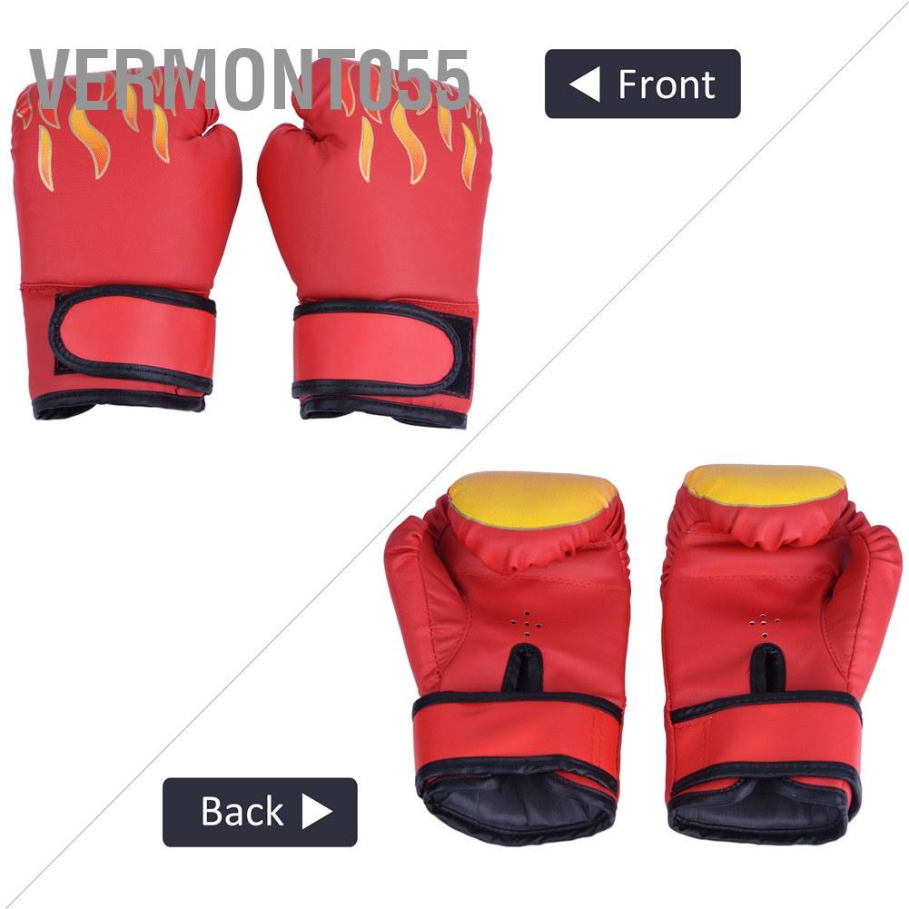 Vermont055 Vermont055 3 Màu Trẻ em Boxing Fighting Muay Thai Sparring Punching Kickboxing Grappling Sandbag Gloves