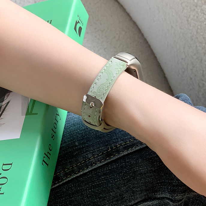 Dây Đeo Tay Thay Thế Bằng Da Thời Trang Cho Xiaomi Mi Band 6 5 4 3 Mi Band 5