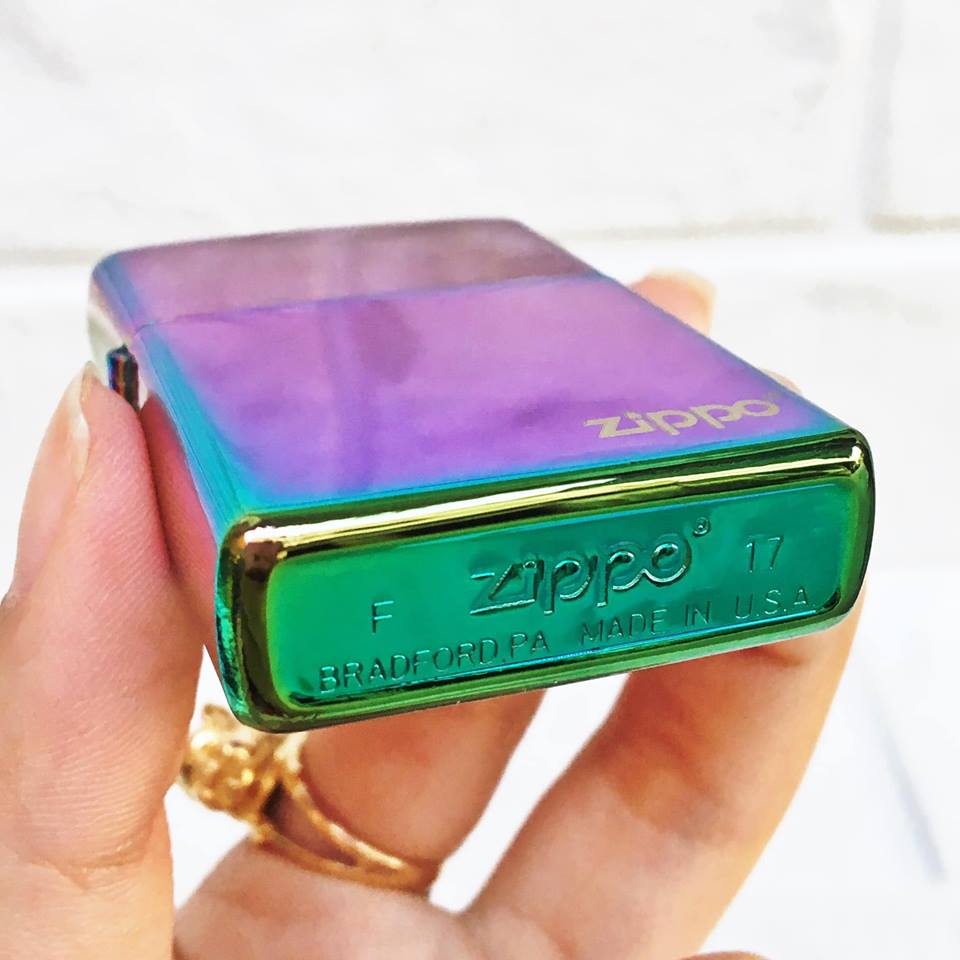 Vỏ Zippo  USA (Mỹ) Có Tem Đỏ 7 Màu Sang Trọng