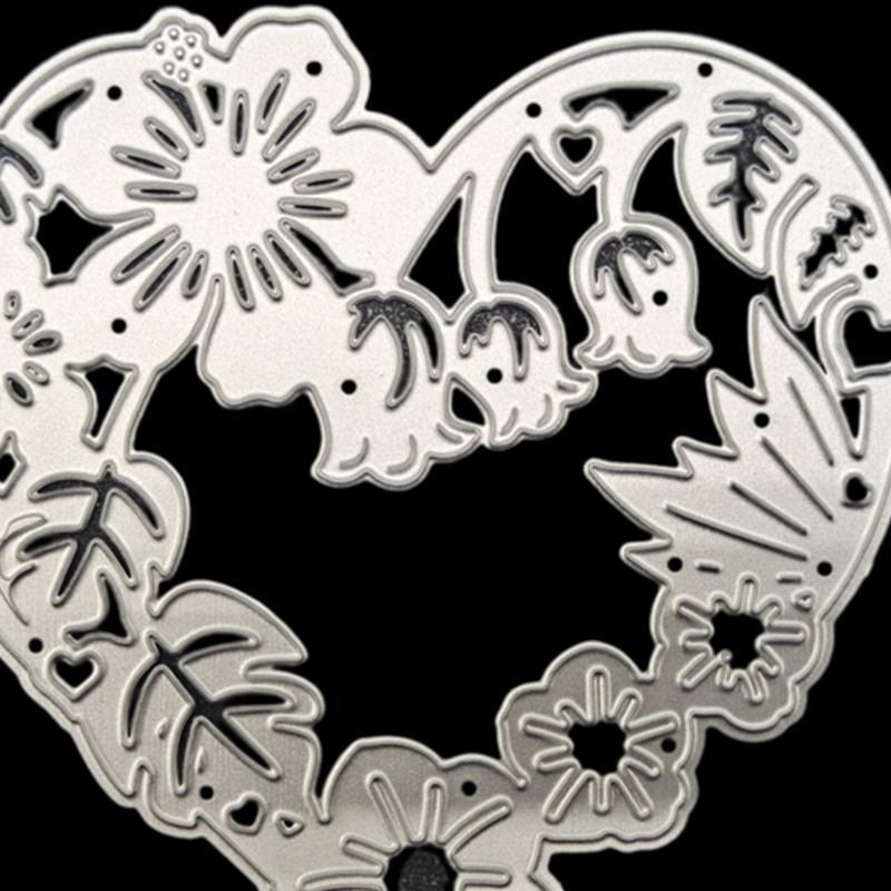 Khuôn Cắt Giấy Kim Loại Hình Hoa / Trái Tim