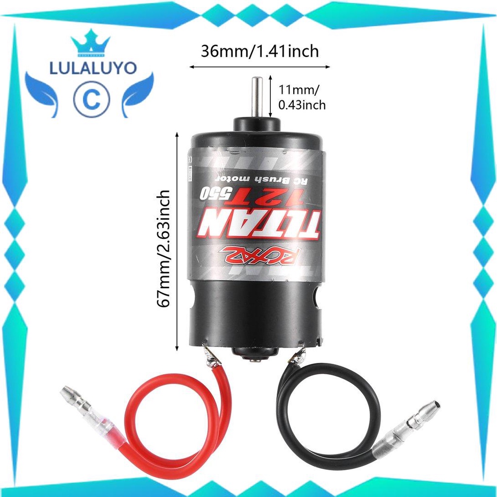 550 Brushed Motor 12T 21T 29T 35T For Axial 1:10 RC Crawler RC Car Parts .lu