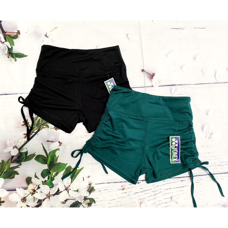 Quần Đùi Dây Rút Tập Gym Yoga Cạp Cao, quần đùi rút dây vạt chéo, Vải Cao Cấp Co Giãn Tốt Mặc Ôm Dáng