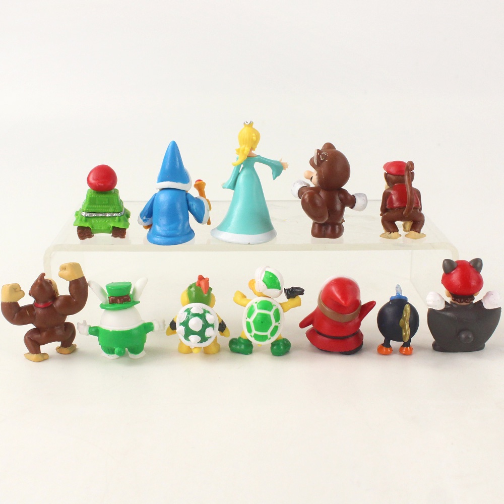 NINTENDO Bộ 48 Mô Hình Nhân Vật Game Super Mario Bros Luigi Mario Yoshi Bằng PVC