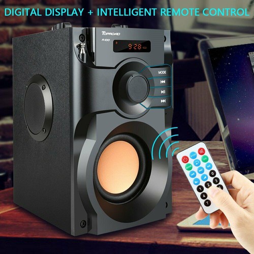 Loa nghe nhạc,Loa Bluetooth Công Suất Lớn vi tính RS A100 1 Bass + 2 Treble Cao Cấp Âm Thanh Sống Động BH Uy Tín 1 Đổi 1