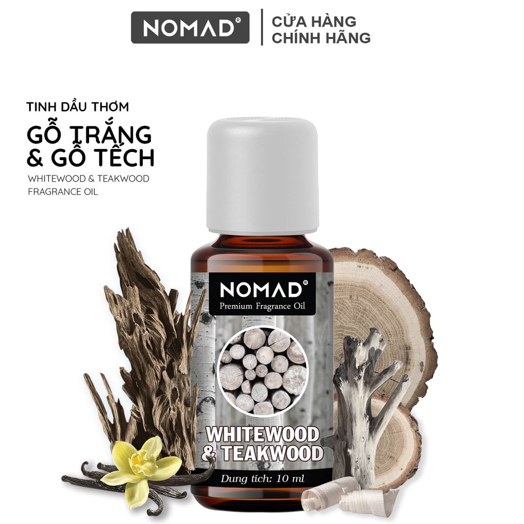 Tinh Dầu Thơm Nomad Premium Fragrance Oil - Whitewood & Teakwood